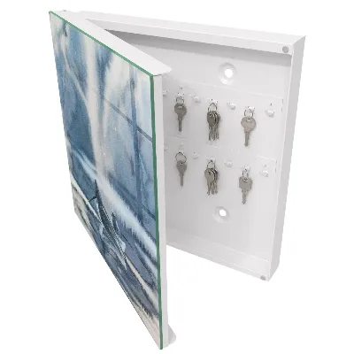Pressed silence Key box for wall