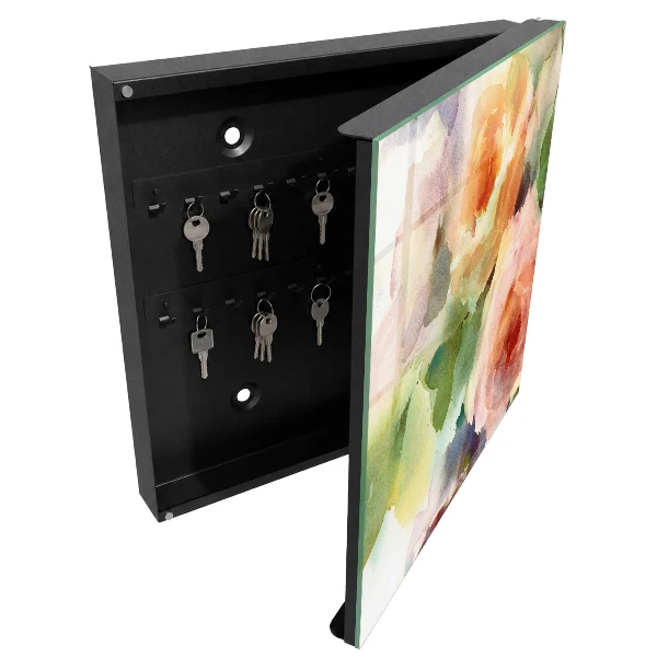 Floral motif Wall mounted key box