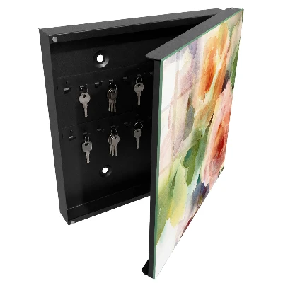 Floral motif Wall mounted key box