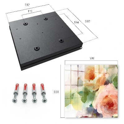 Floral motif Wall mounted key box