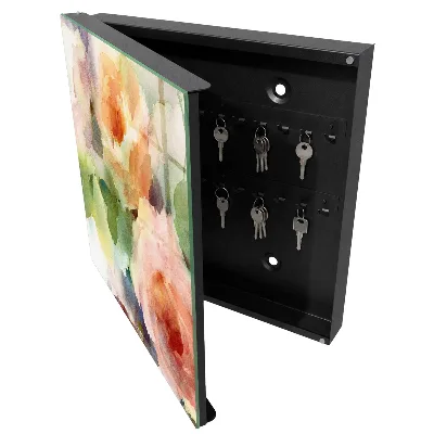 Floral motif Wall mounted key box