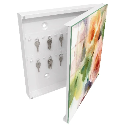 Floral motif Wall mounted key box