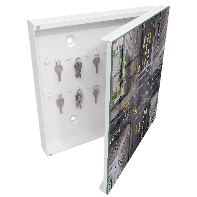 City streets Key box for wall