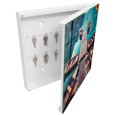 Mountain landscape Wall mounted key box