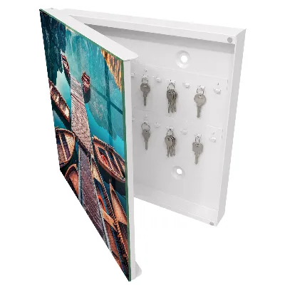 Mountain landscape Wall mounted key box