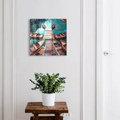 Mountain landscape Wall mounted key box