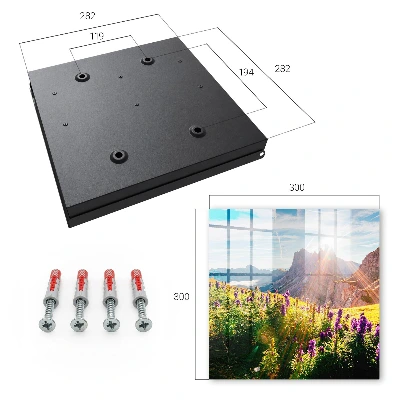 Mountain idyll Key box for wall