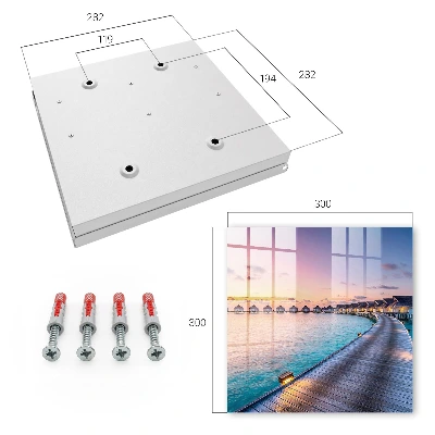 Peaceful sunset Wall mounted key box