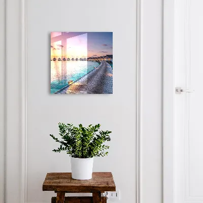 Peaceful sunset Wall mounted key box