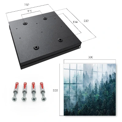 Green forest Key box for wall
