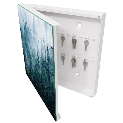 Green forest Key box for wall