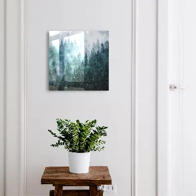 Green forest Key box for wall