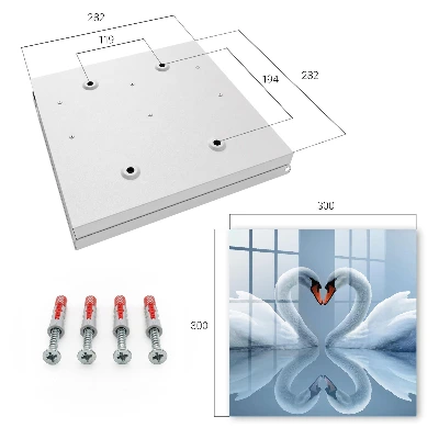 Swan love Wall mounted key box