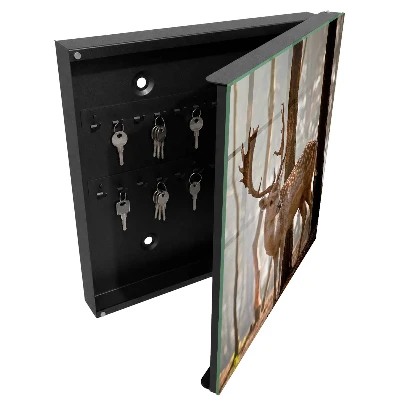 Deer in the forest Wall mounted key box