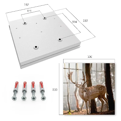 Deer in the forest Wall mounted key box