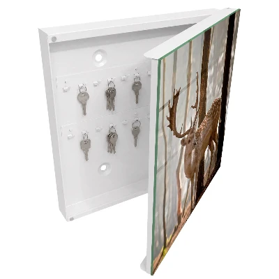 Deer in the forest Wall mounted key box