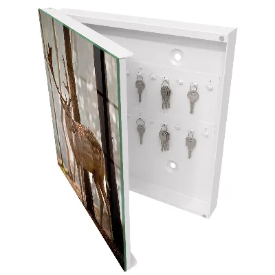Deer in the forest Wall mounted key box