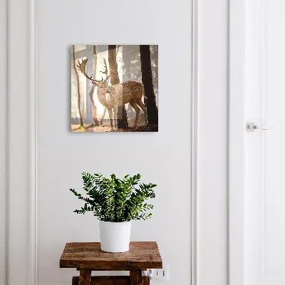 Deer in the forest Wall mounted key box