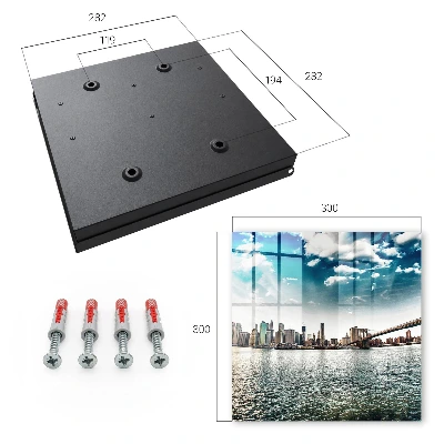 City skyline Key cabinet