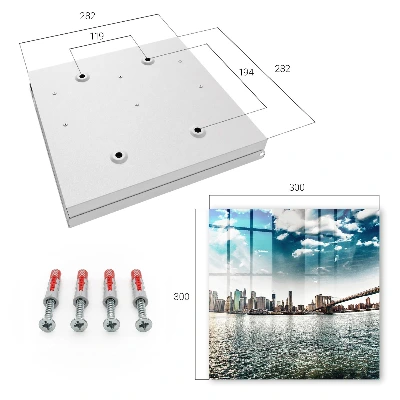 City skyline Key cabinet