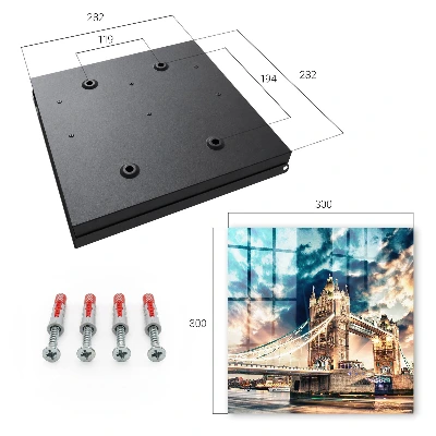 Cityscape Key box for wall