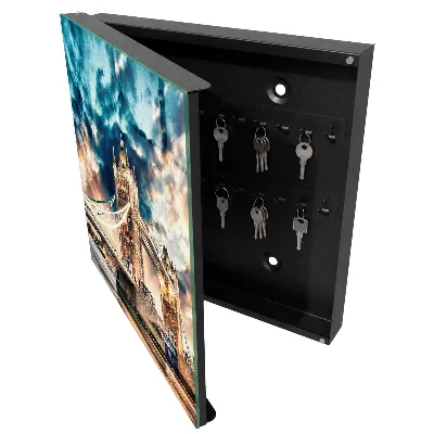 Cityscape Key box for wall