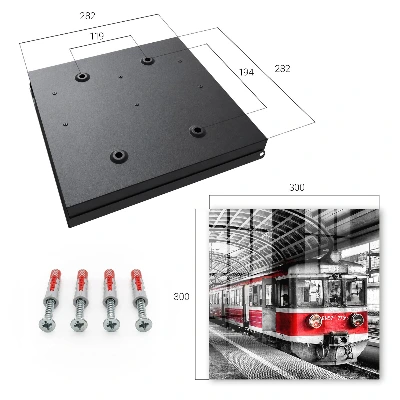 Railway symmetry Wall mounted key box
