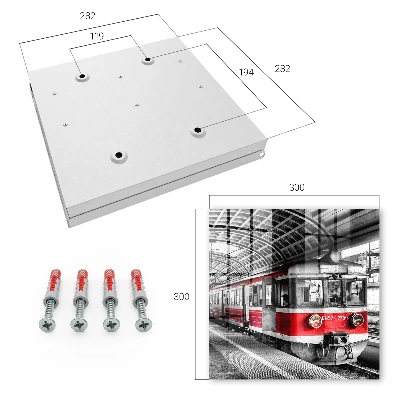 Railway symmetry Wall mounted key box