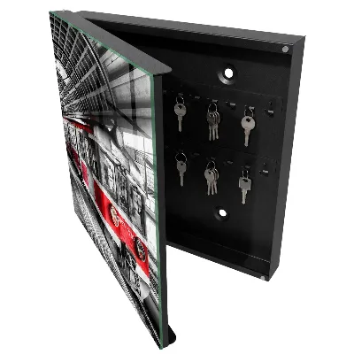 Railway symmetry Wall mounted key box