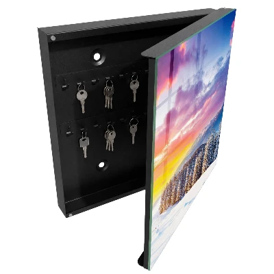 Winter sunset Key cabinet