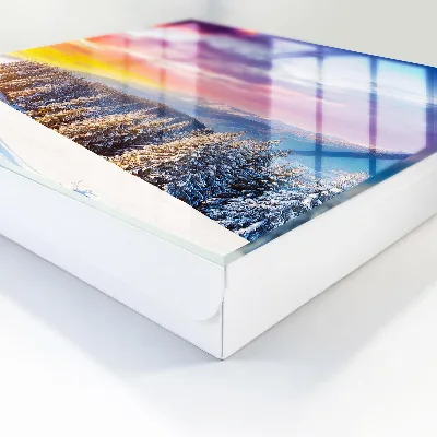 Winter sunset Key cabinet
