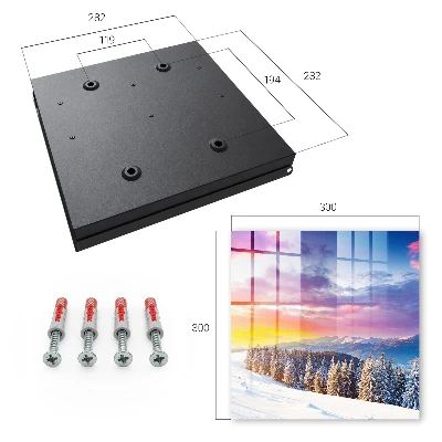 Winter sunset Key cabinet