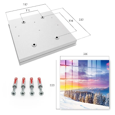 Winter sunset Key cabinet