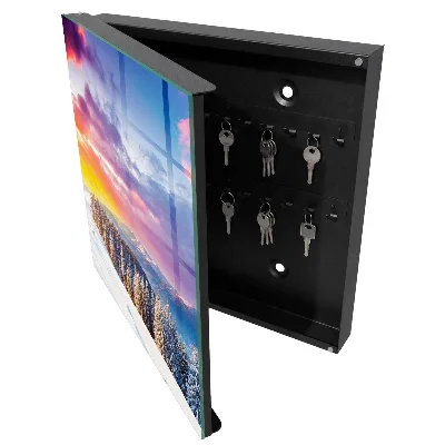 Winter sunset Key cabinet