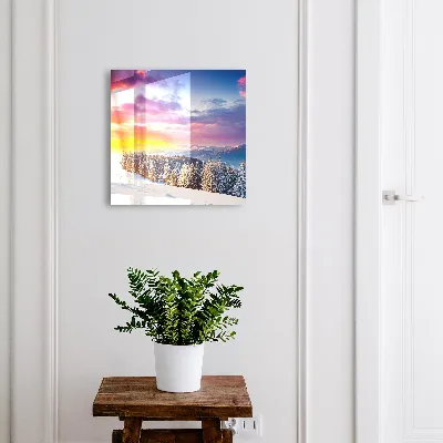 Winter sunset Key cabinet
