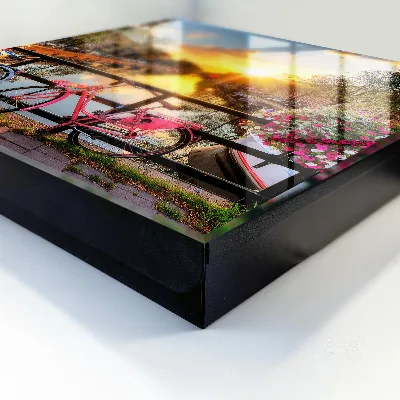 Urban sunset Key box for wall