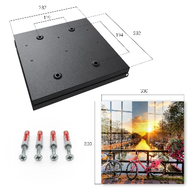 Urban sunset Key box for wall