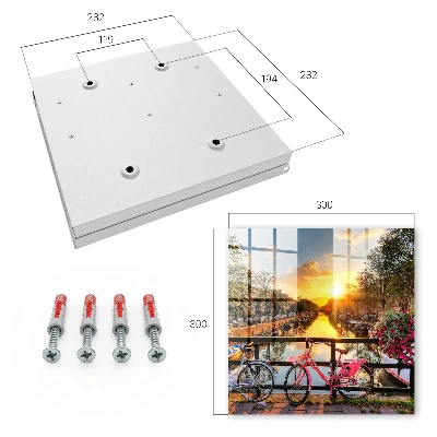 Urban sunset Key box for wall