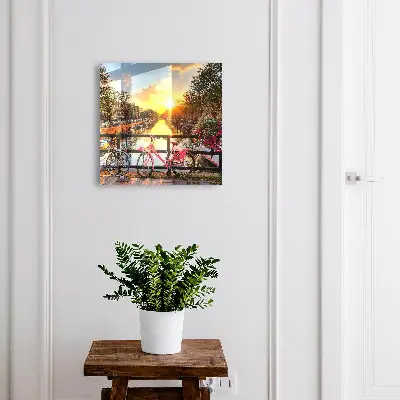 Urban sunset Key box for wall