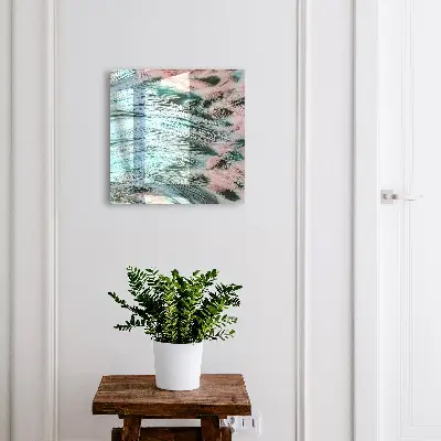 Pastel feathers Key cabinet