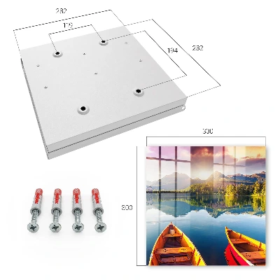 Mountain peace Wall mounted key box