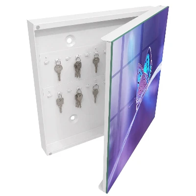Colorful butterfly Wall mounted key box