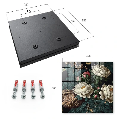 Peony flowers Key cabinet