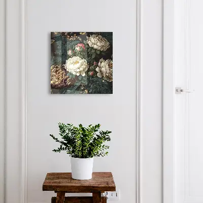 Peony flowers Key cabinet