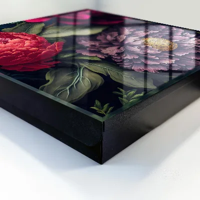 Luxury flowers Key box for wall