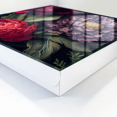 Luxury flowers Key box for wall