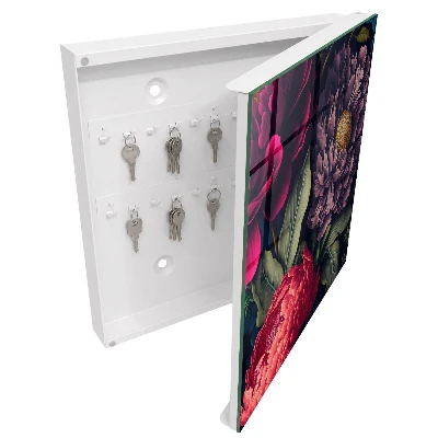 Luxury flowers Key box for wall