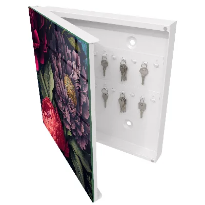 Luxury flowers Key box for wall