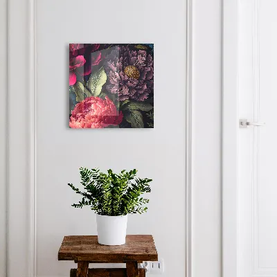 Luxury flowers Key box for wall