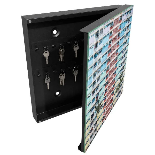 Colorful architecture Key cabinet
